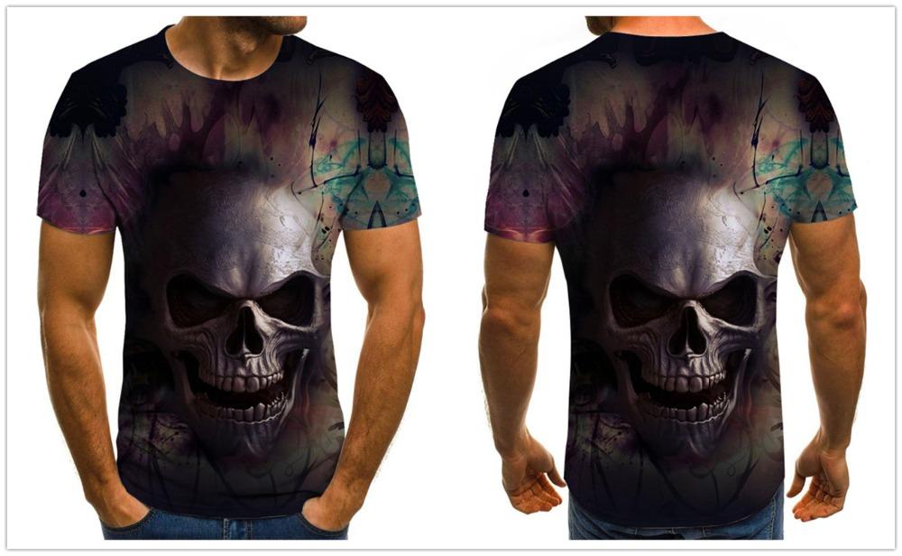 Motorbike Tee Skull shirt-skull print tops-All10dollars.com