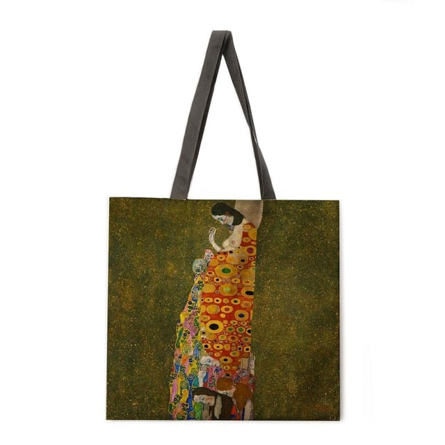 Reusable shopping Tote Bags Ethnic Print-Women Handbags-5-L-All10dollars.com