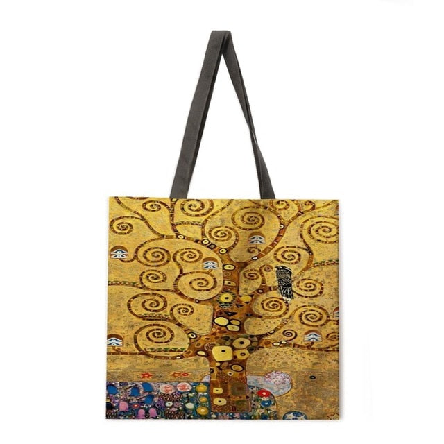 Reusable shopping Tote Bags Ethnic Print-Women Handbags-7-L-All10dollars.com