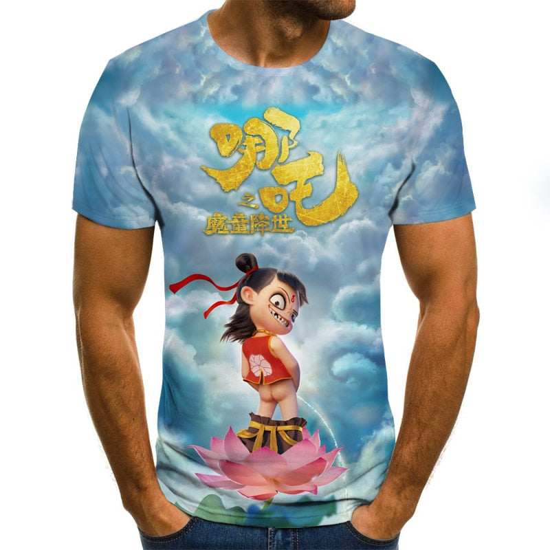 Funny Novelty T-shirt Short Sleeve Tops Unisex Outfit Clothing-motorcyle men tops-All10dollars.com
