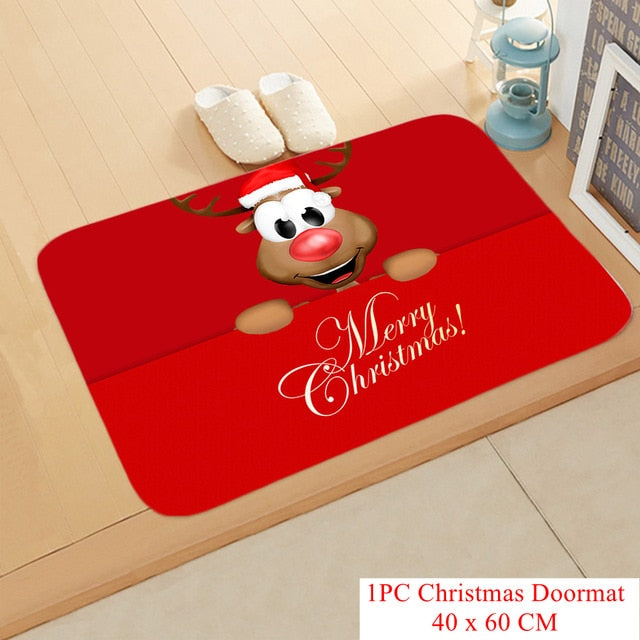 Christmas Doormat Kitchen Mat Santa Claus Non-Slip Rug Gifts-Christmas mat Non-Slip-133-05-40cmx60cm-All10dollars.com