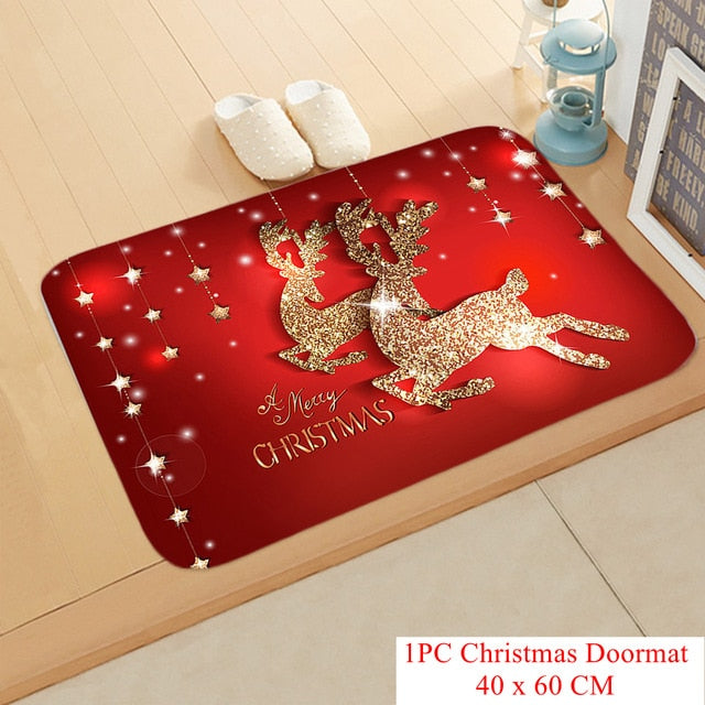 Christmas Doormat Kitchen Mat Santa Claus Non-Slip Rug Gifts-Christmas mat Non-Slip-133-09-40cmx60cm-All10dollars.com