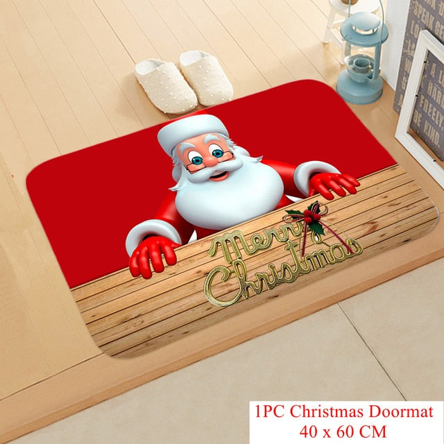 Christmas Doormat Kitchen Mat Santa Claus Non-Slip Rug Gifts-Christmas mat Non-Slip-133-10-40cmx60cm-All10dollars.com
