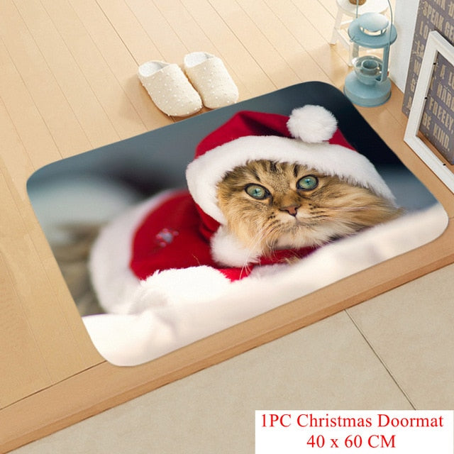 Christmas Doormat Kitchen Mat Santa Claus Non-Slip Rug Gifts-Christmas mat Non-Slip-133-21-40cmx60cm-All10dollars.com