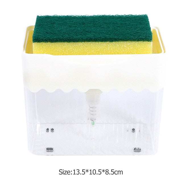 2 in 1 Automatic Soap Dispenser Hand Press Hand Sanitizer Liquid Soap Pump-SOAP DISPENSER-White-All10dollars.com