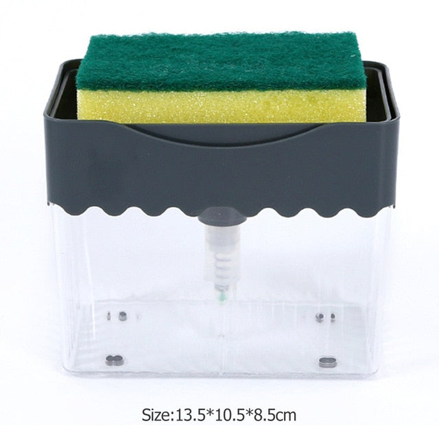 2 in 1 Automatic Soap Dispenser Hand Press Hand Sanitizer Liquid Soap Pump-SOAP DISPENSER-Grey-All10dollars.com
