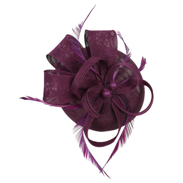 Women Hair Clip Party Prom Wedding Casual Hair Accessories Headwear turban-Women handmade turban-Purple-United States-All10dollars.com