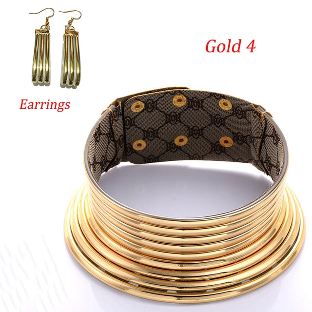African Punk Collars Bohemian Necklace Women Boho Jewelry-jewelry set-HuaBu earrings-All10dollars.com