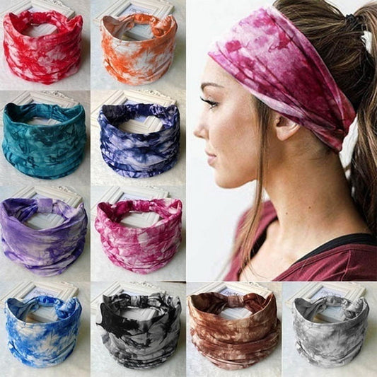 Fashion Hair Accessories Turban Headwear Women Hair Bands-tie dye women fashion hair accessories-All10dollars.com