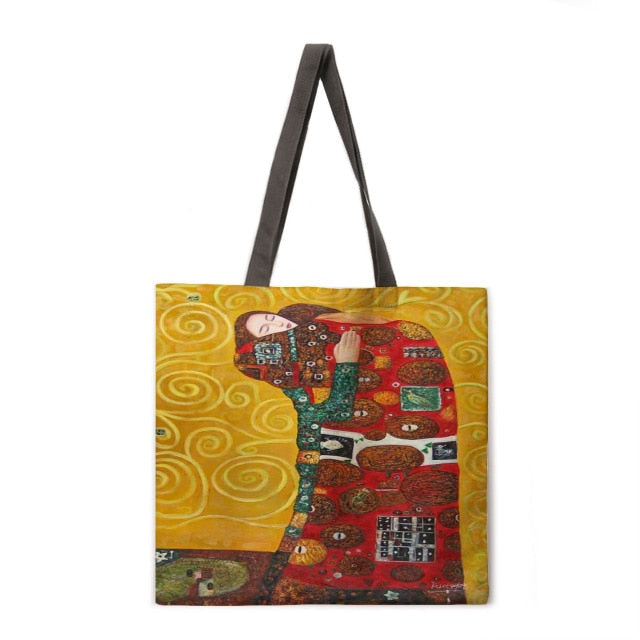 Reusable shopping Tote Bags Ethnic Print-Women Handbags-11-L-All10dollars.com