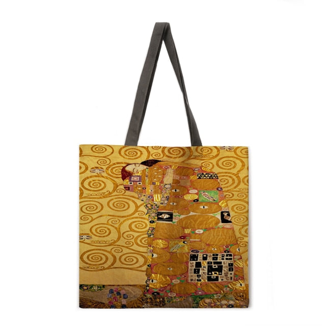 Reusable shopping Tote Bags Ethnic Print-Women Handbags-13-L-All10dollars.com