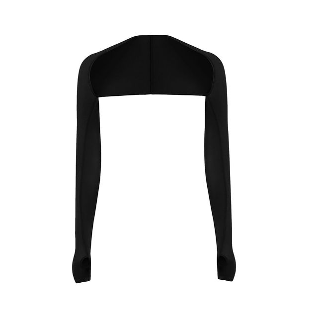 Long Sleeves Bolero Jacket Scarf 2 pack-Coats & Jackets-black-All10dollars.com