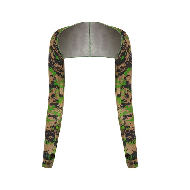 Long Sleeves Bolero Jacket Scarf 2 pack-Coats & Jackets-camouflage green-All10dollars.com