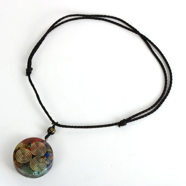 Natural Stone Tree of life Necklace Healing Epoxy Pendant Jewelry-N0262 Amulet-All10dollars.com