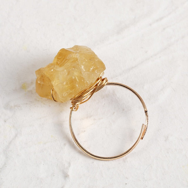 Bohemian Vintage Antique Gold Women Big Statement Ring-wedding ring-Resizable-48-All10dollars.com
