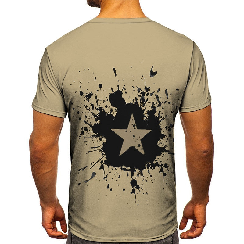 Men Street Print Men's 3D T-Shirt-men shirt-All10dollars.com