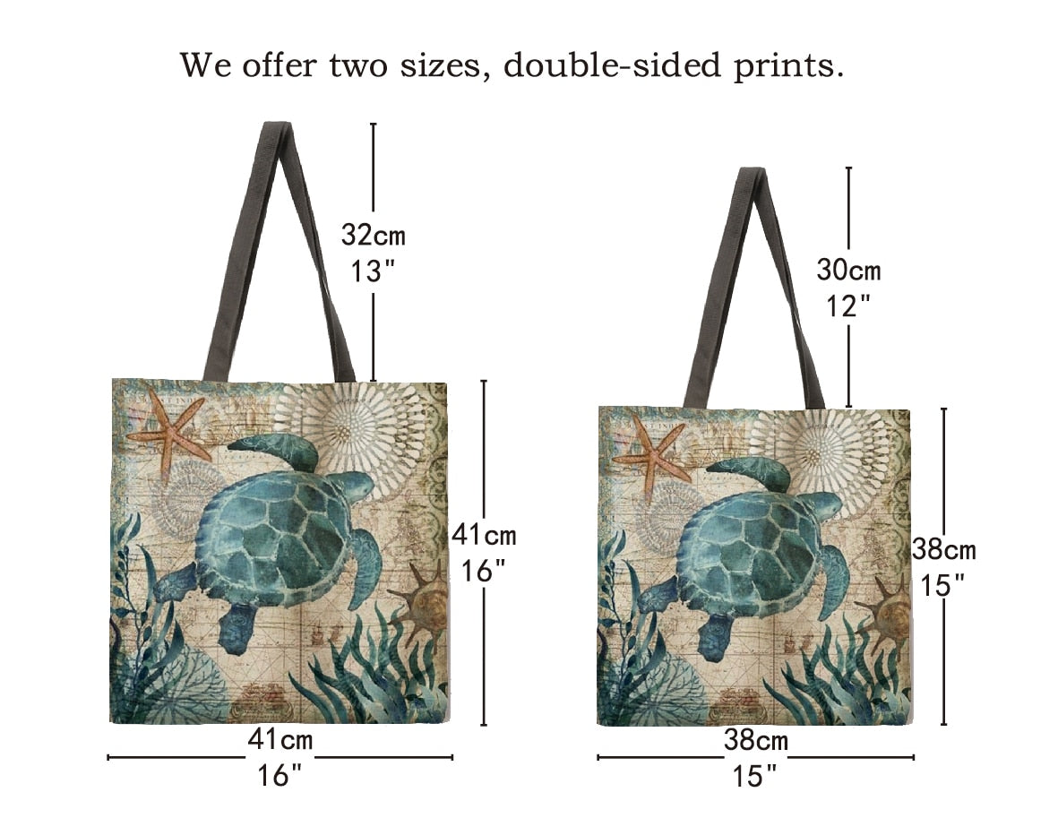 Reusable shopping Tote Bags Ethnic Print-Women Handbags-All10dollars.com