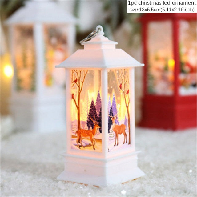 New Year Santa Elk Light String Christmas LED Ornament Decoration-christmas lights-white elk-All10dollars.com