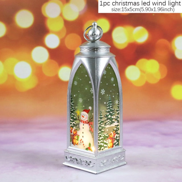 New Year Santa Elk Light String Christmas LED Ornament Decoration-christmas lights-silver snowman-All10dollars.com