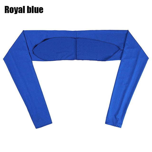2PCS Shawl Arm Sleeves Women Scarf Jacket Bolero One Size FIT ALL-women bolero-Royal blue-All10dollars.com