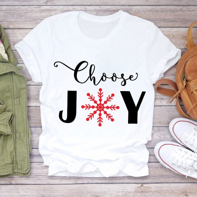 Unisex Christmas Clothing Winter T-shirts Top Ladies Graphic Tees-christmas tees-CZ23732-XXL-All10dollars.com