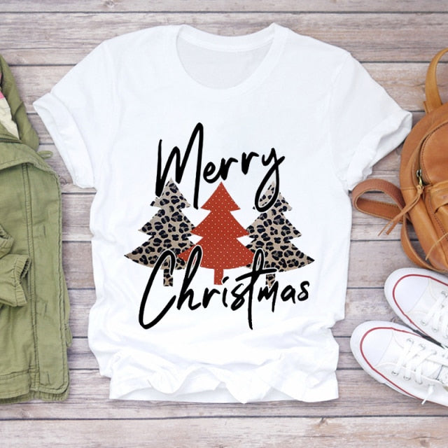 Unisex Christmas Clothing Winter T-shirts Top Ladies Graphic Tees-christmas tees-CZ23735-XXL-All10dollars.com
