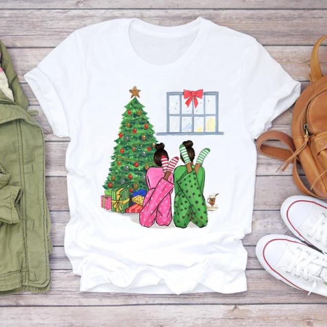 Unisex Christmas Clothing Winter T-shirts Top Ladies Graphic Tees-christmas tees-All10dollars.com