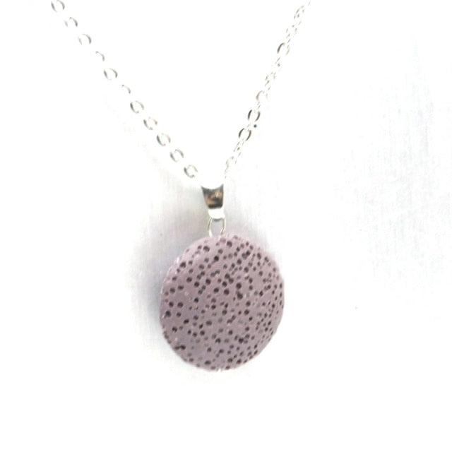 Round Lava Necklace Aromatherapy Jewelry Multilayer Rock Stone Necklace-Necklaces-PURPLE-All10dollars.com